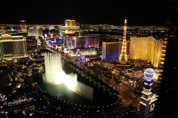 Vue depuis le Cosmopolitan à Las Vegas