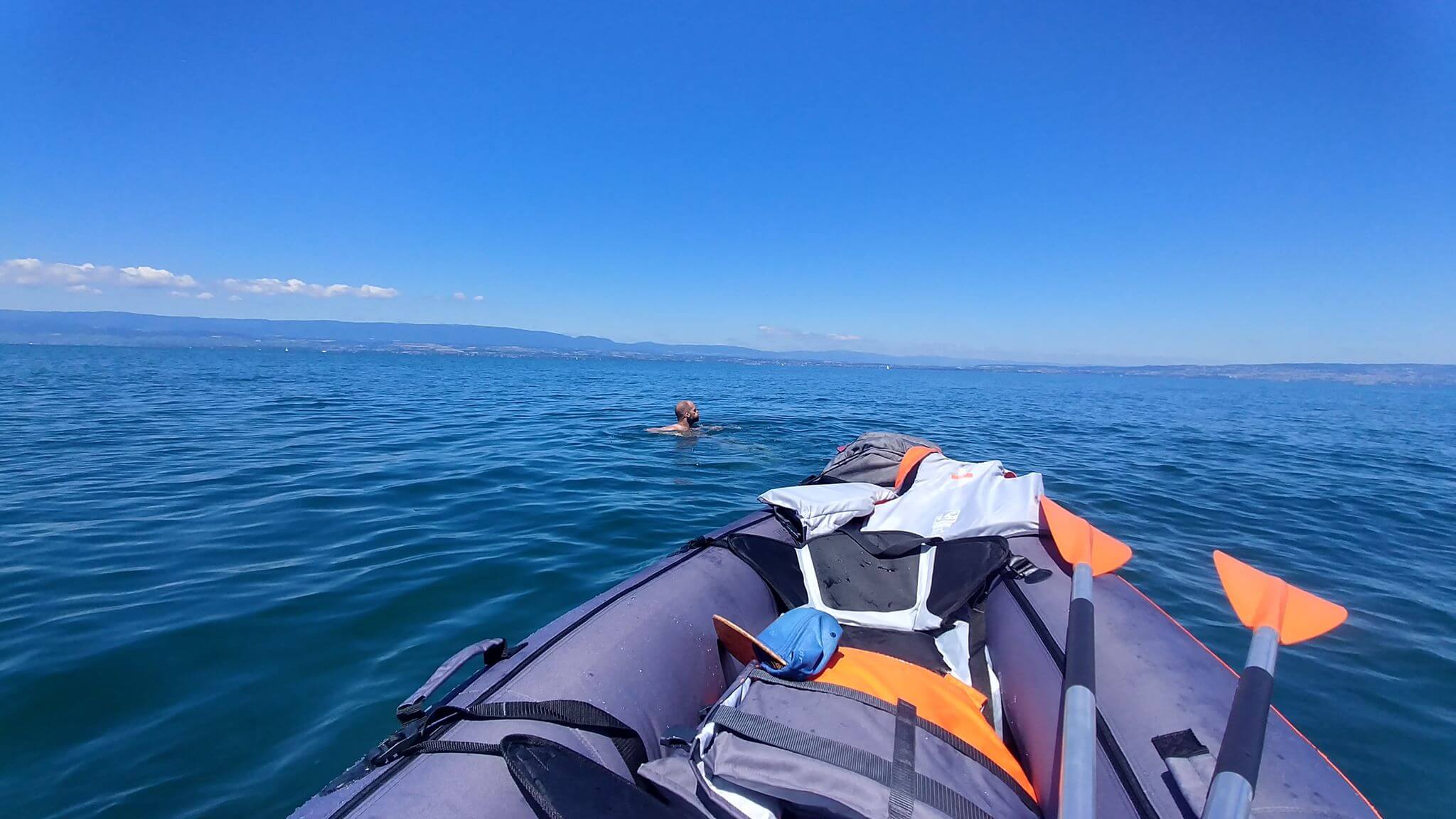 baignade kayak Leman