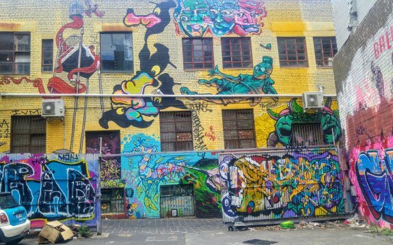 Street art Victoria Market Melbourne