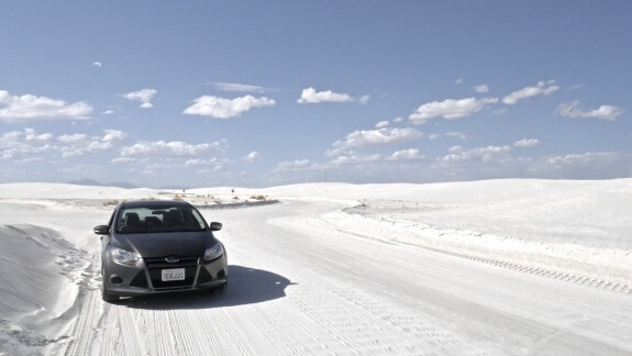 white sands