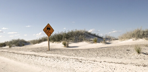 white sands national monument panneau