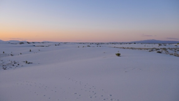 white sands white sands coucher de soleil